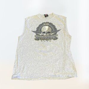 Vintage 2005 Bikercore Harley Davidson Sturgis Muscle Shirt Men's Size XL